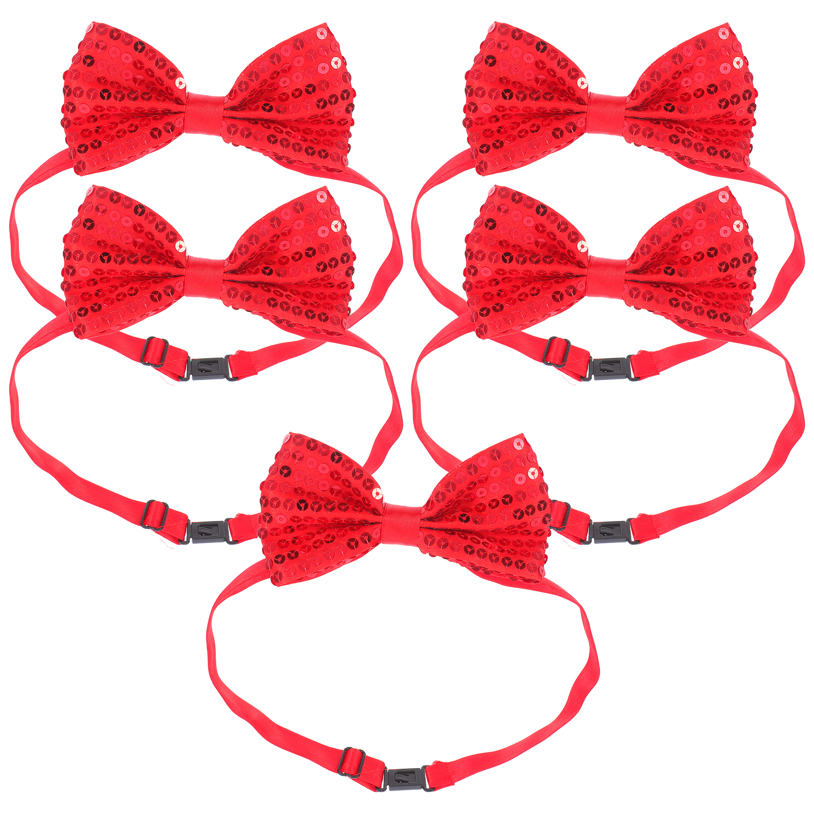5Pcs Children Sparkly Sequin B - Bow Tie Pre Tied avis et prix