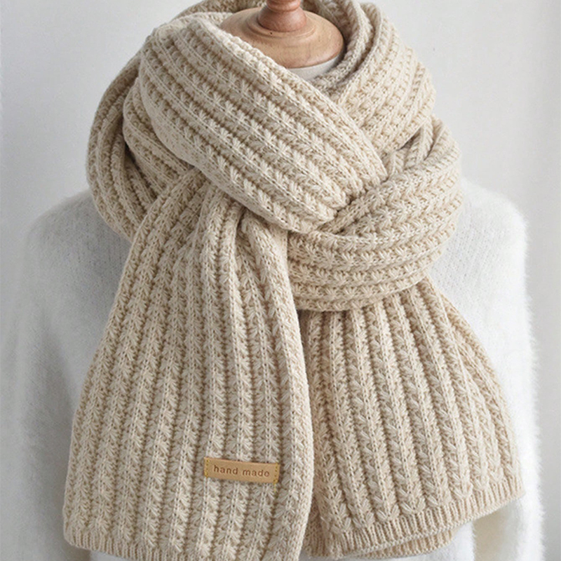Thick Cable Knit Warm Cashmere - Muffler Men Wool avis et prix
