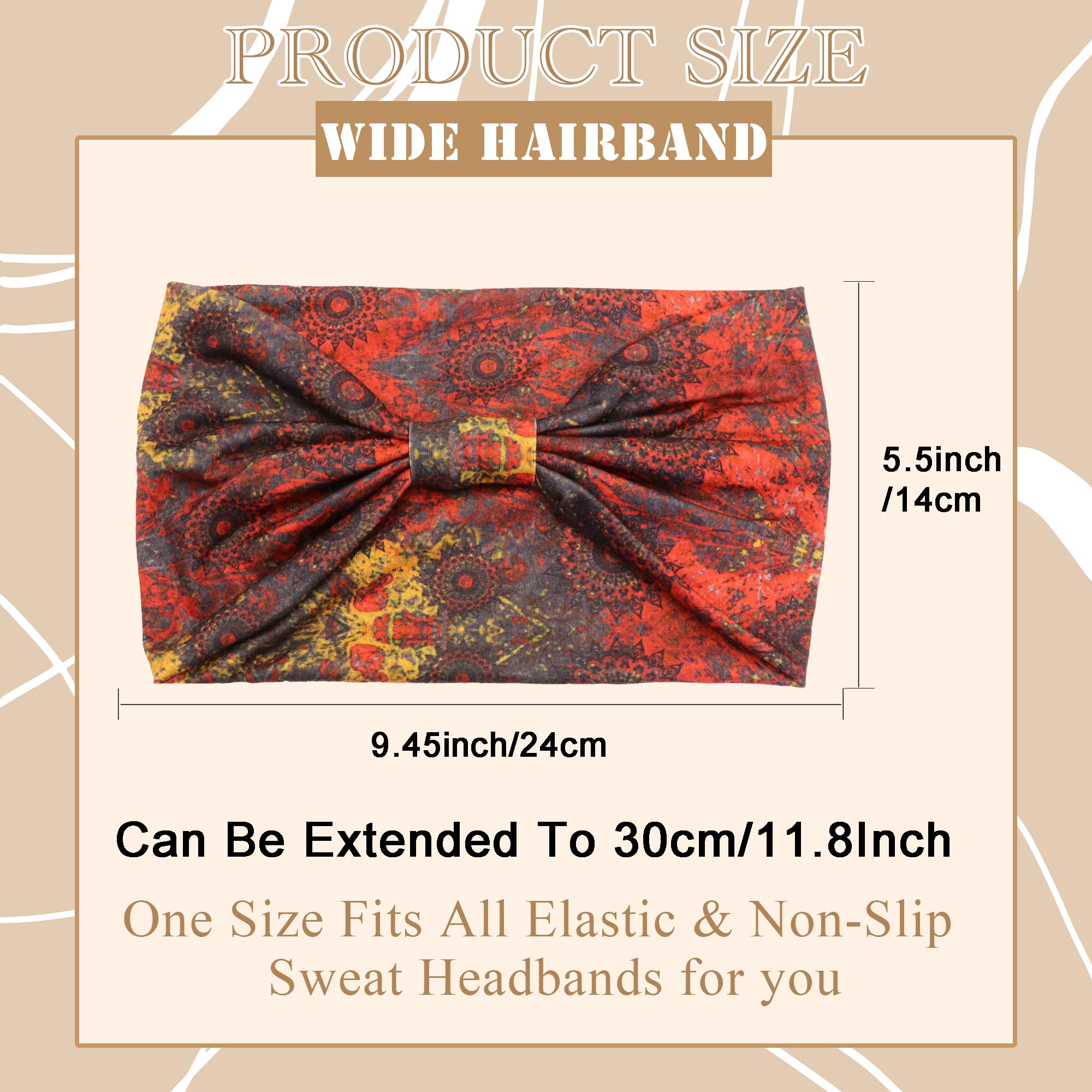 Boho Headbands for Women Knott - Head Wrap Turban avis et prix