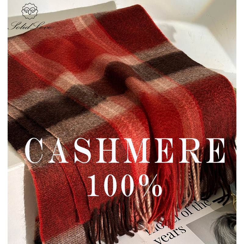100% Cashmere Scarf   Plaid  W - Muffler Men Wool avis et prix