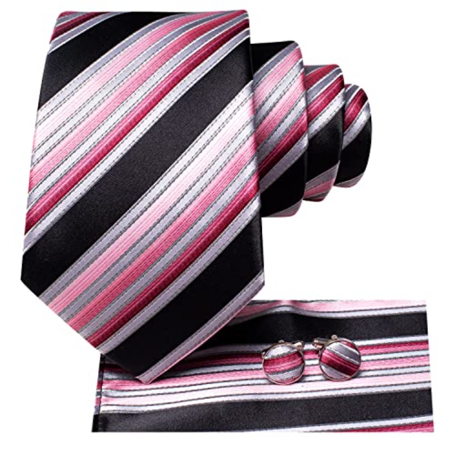 Men Ties Sets Silk Stripe Pais - Silk Tie Striped avis et prix