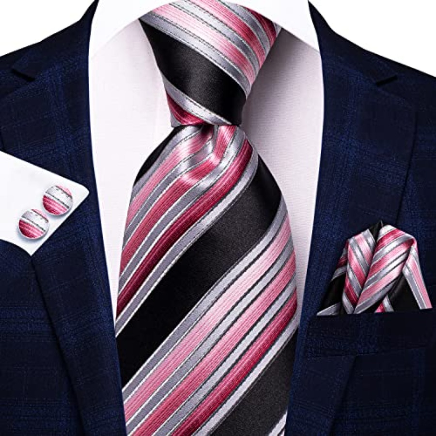 Men Ties Sets Silk Stripe Pais - Silk Tie Striped avis et prix