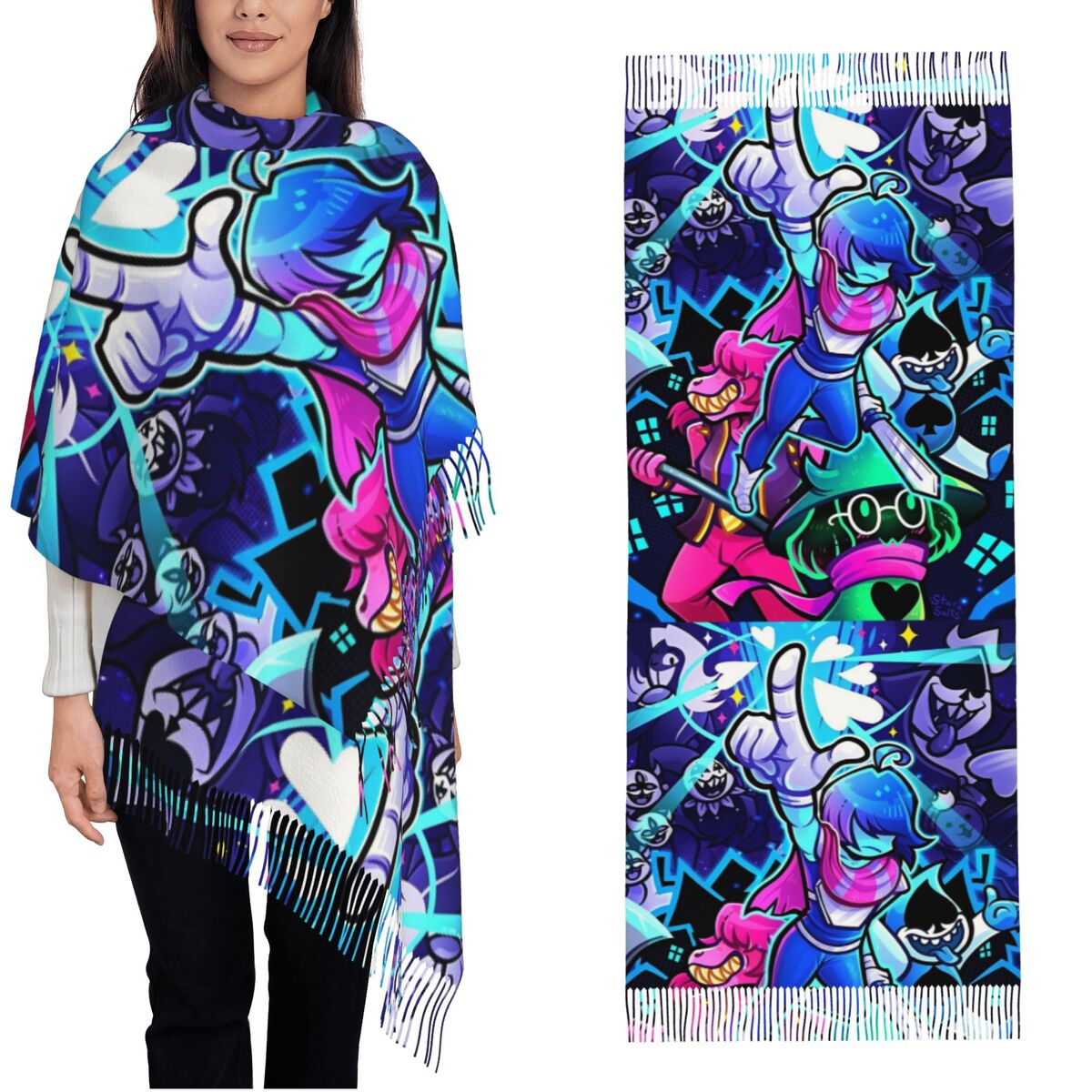 Deltarunes  Shawl Wraps Womens - Pashmina Wrap Large avis et prix