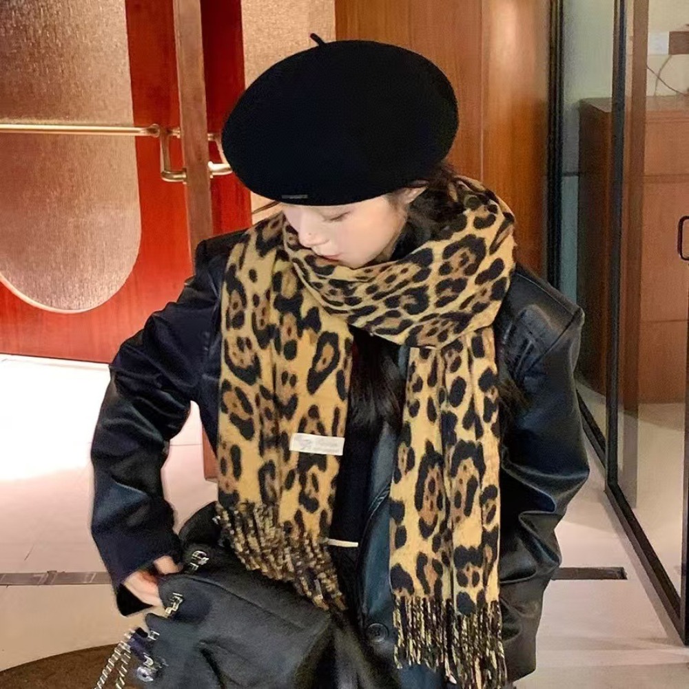 190*70CM Design Leopard Scarf  - Woven Scarf Blanket avis et prix