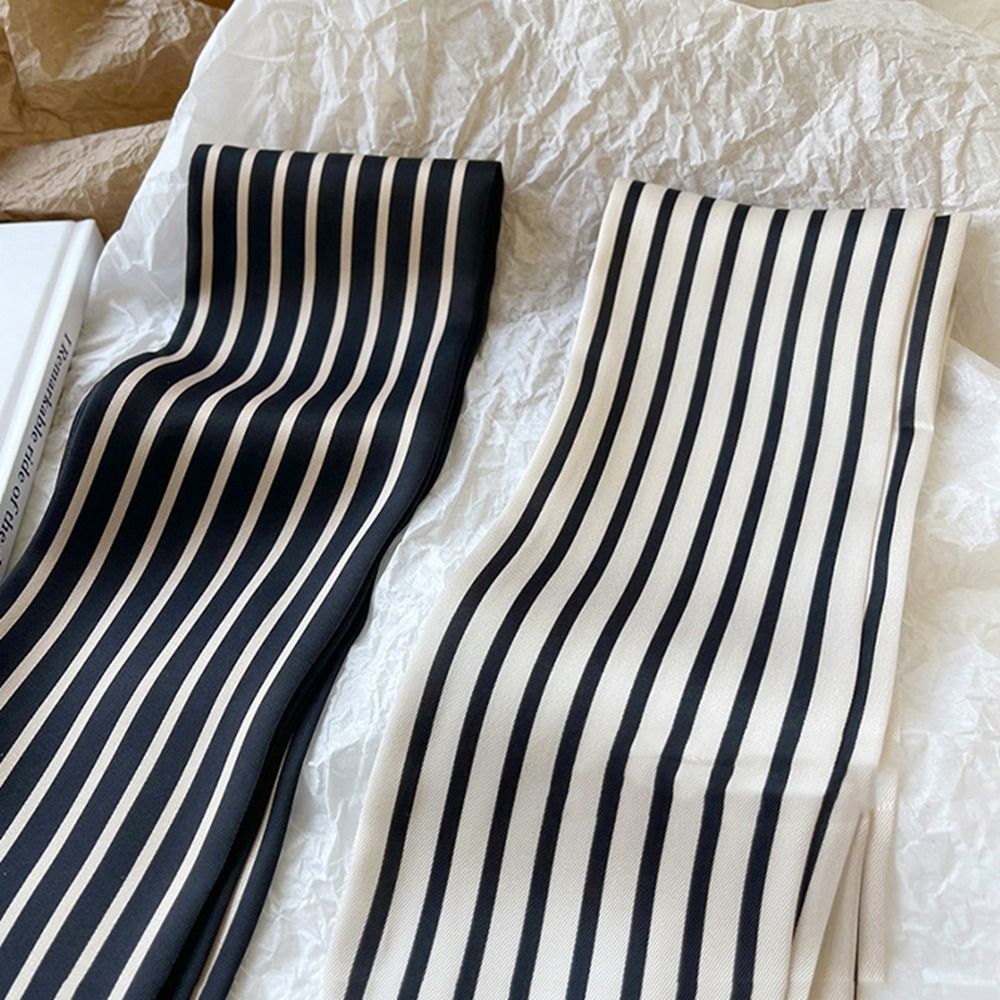 Tie Ribbon Headband Neckerchie - Silk Tie Striped avis et prix