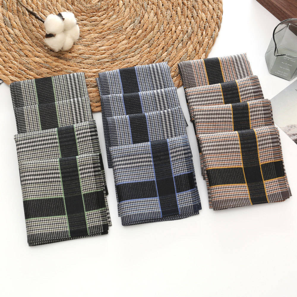3/6/12 Pcs Men's Pure Cotton H - Handkerchief Cotton Men avis et prix