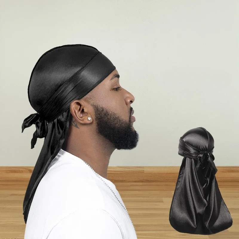 Fashion Long Tail Adult Satin  - Bandana Doo Rag avis et prix