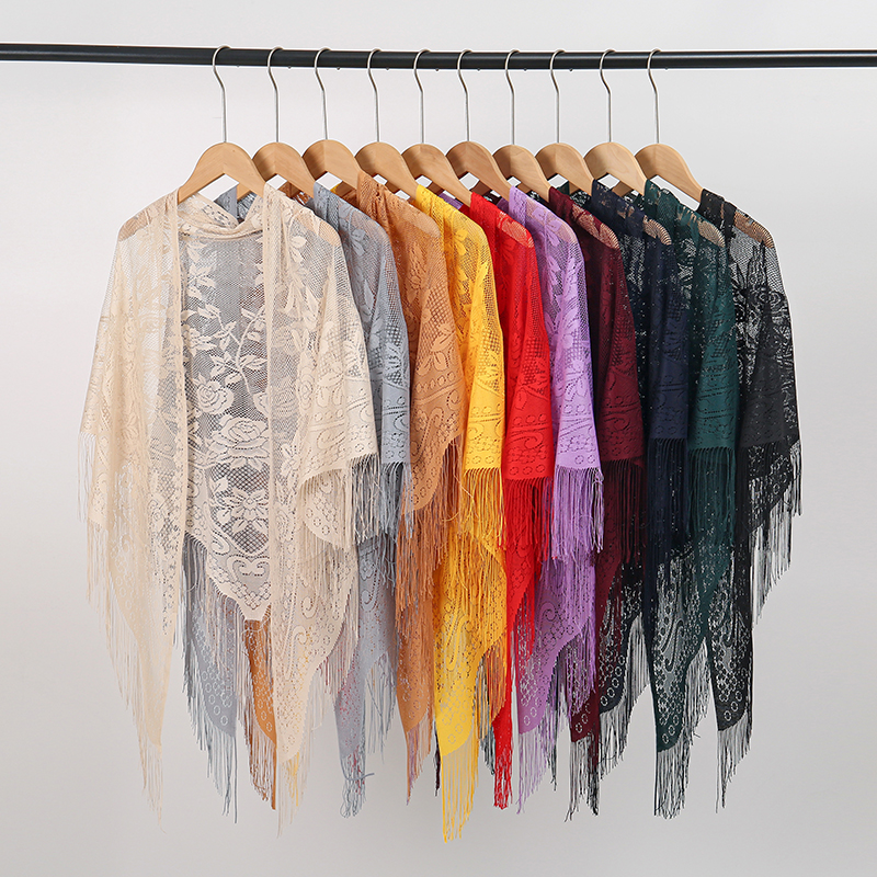 New Embroidery Lace Scarf Shaw - Stole Wedding Shawl avis et prix