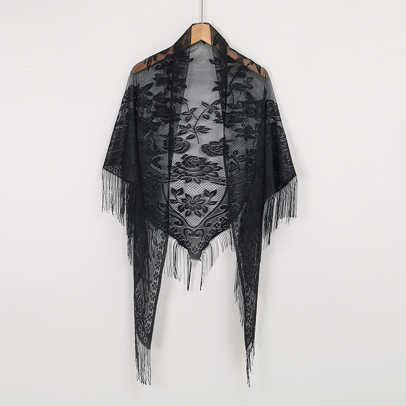 New Embroidery Lace Scarf Shaw - Stole Wedding Shawl avis et prix