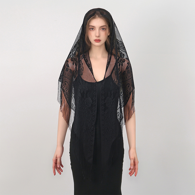 New Embroidery Lace Scarf Shaw - Stole Wedding Shawl avis et prix