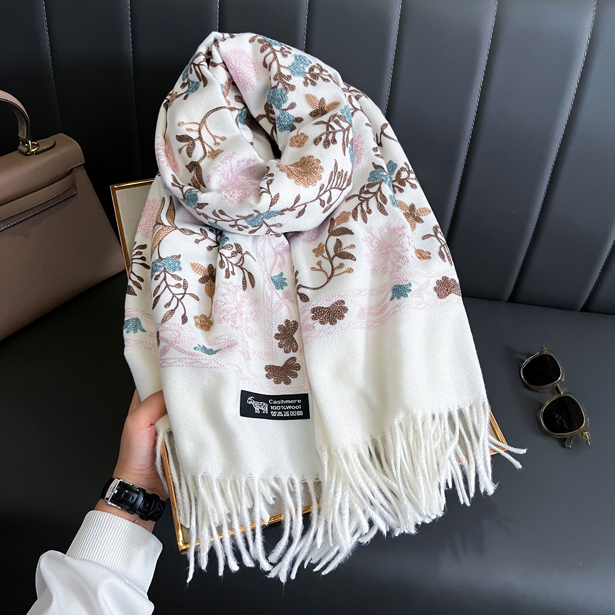 New Winter Warm Cashmere Scarf - Woven Scarf Blanket avis et prix