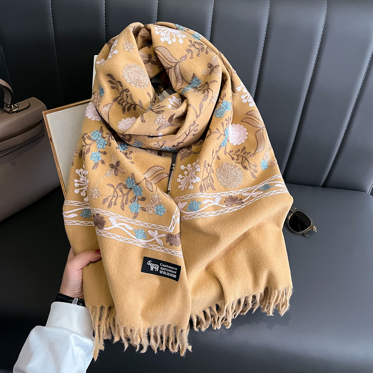 New Winter Warm Cashmere Scarf - Woven Scarf Blanket avis et prix