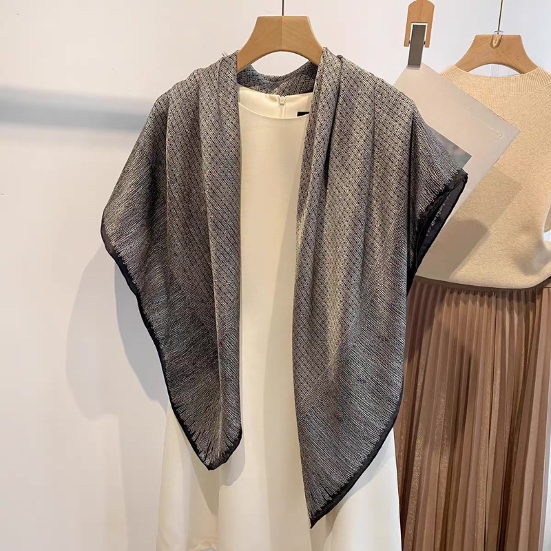 Oversized 110x110cm Real Silk  - Pashmina Wrap Large avis et prix