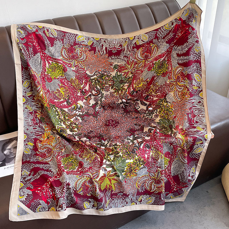 90*90cm Square Scarf Twill Cot - Bandana Cotton avis et prix
