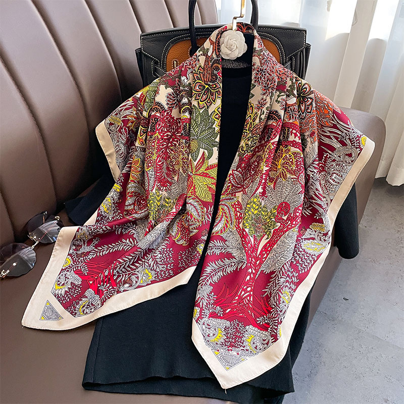 90*90cm Square Scarf Twill Cot - Bandana Cotton avis et prix