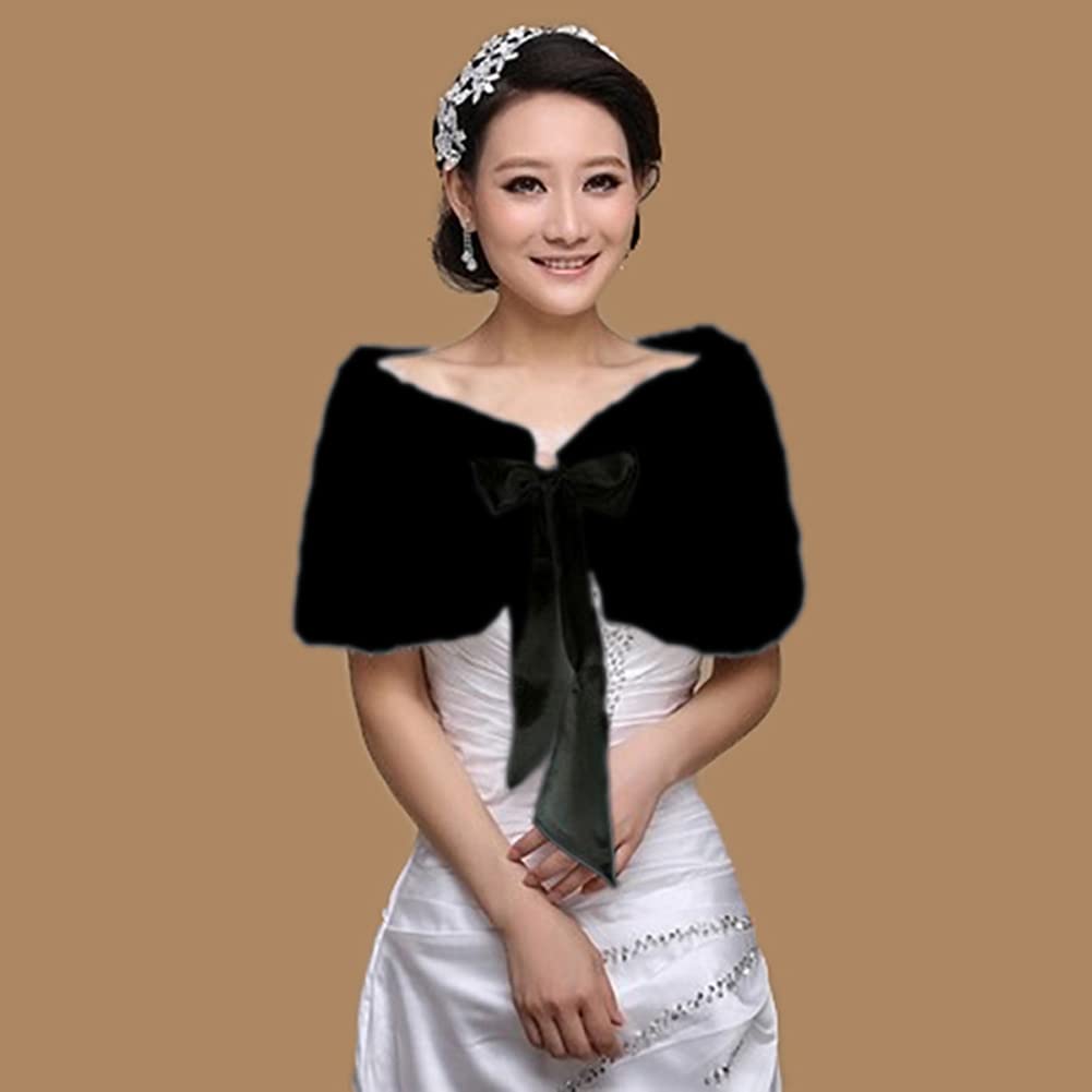 Women's Bridal Wedding Faux Fu - Stole Wedding Shawl avis et prix
