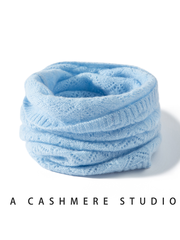 Womens 100% Cashmere Fan Point - Infinity Scarf Knit avis et prix