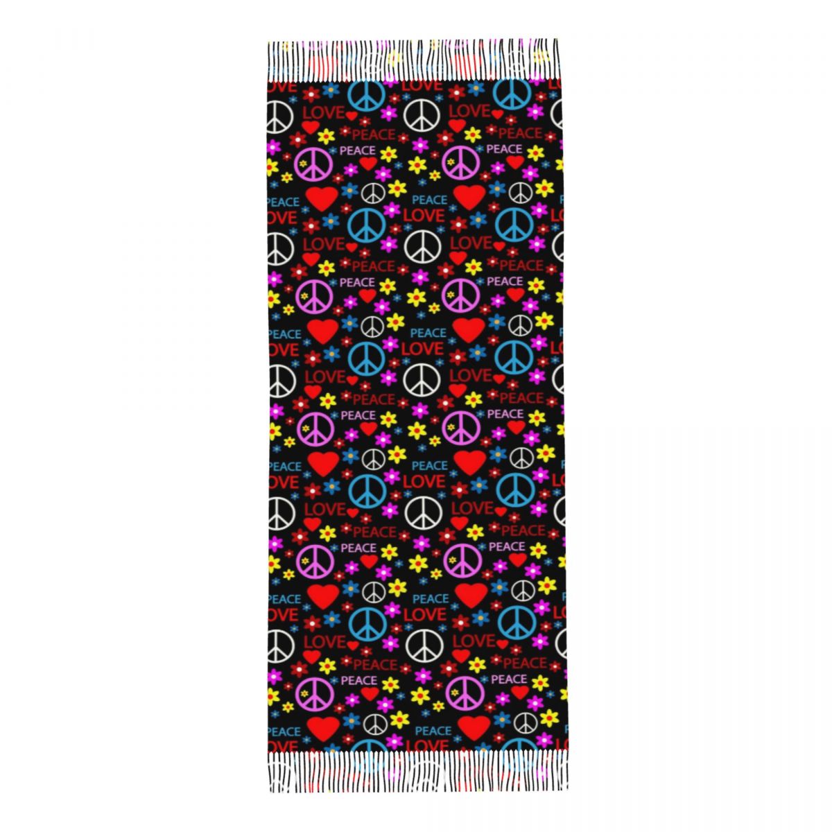 Peace Foral Love Pattern Scarf - Pashmina Wrap Large avis et prix