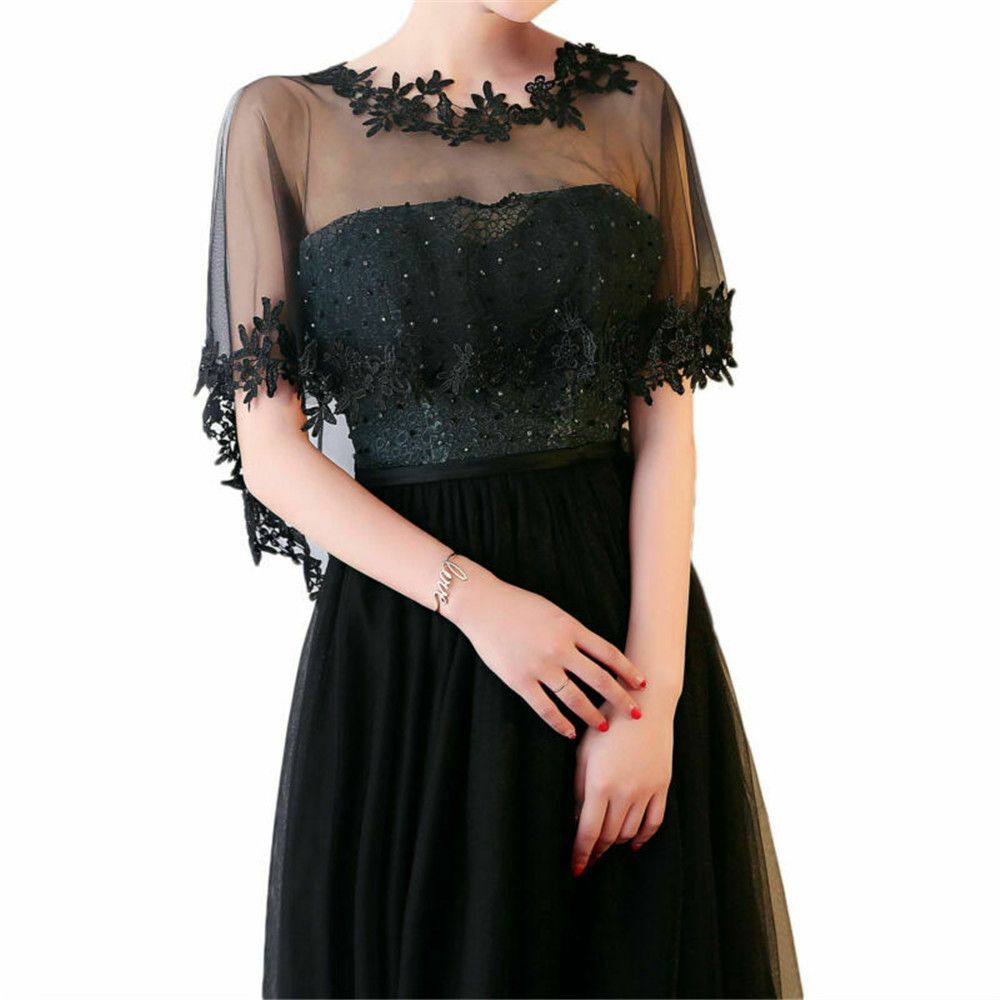 Fashion Lace Short Sleeve Shru - Stole Wedding Shawl avis et prix