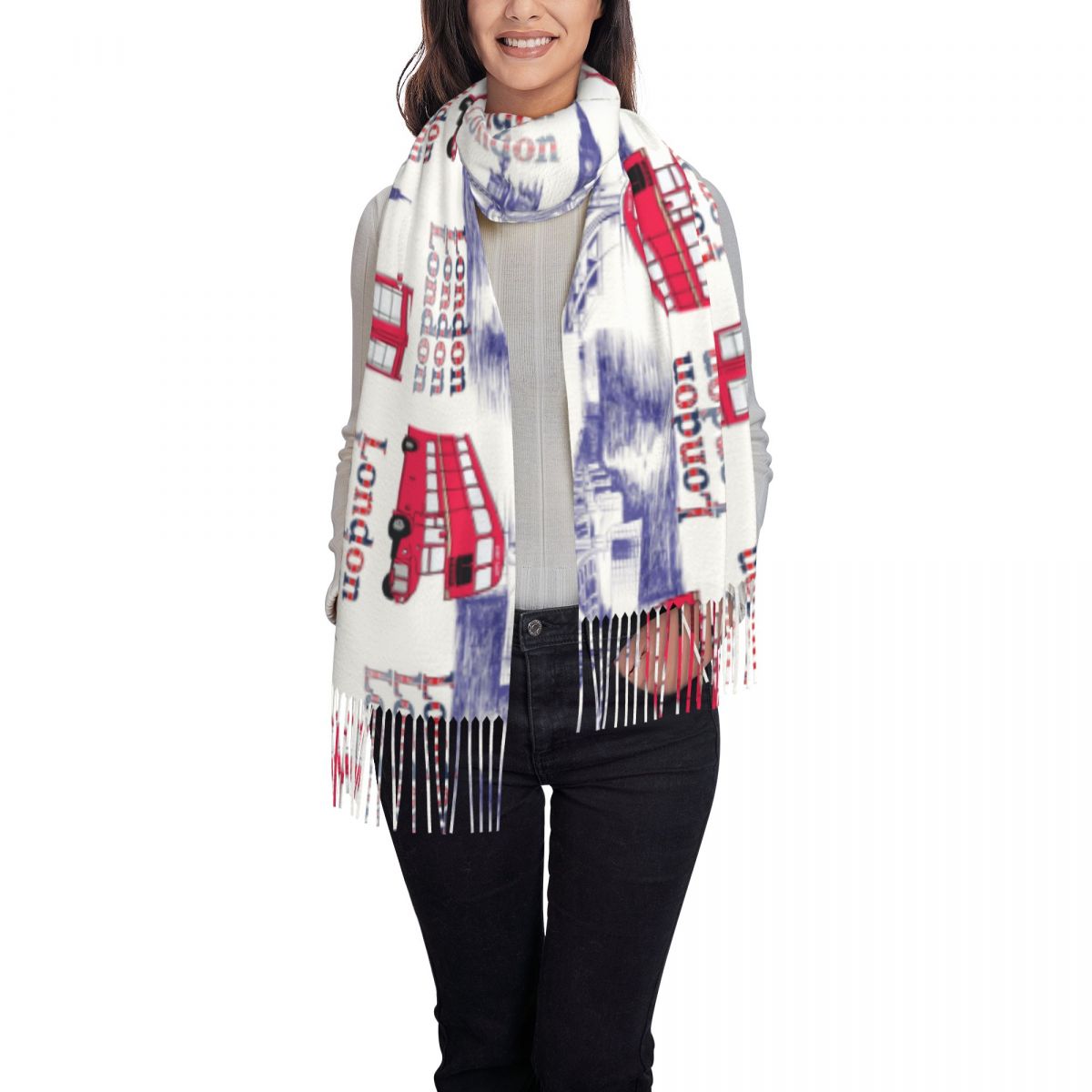 London England Scenes Shawls W - Pashmina Wrap Large avis et prix