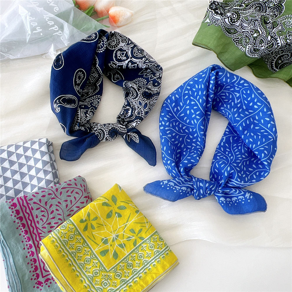 Luxury Floral Print Cotton Lin - Bandana Cotton avis et prix
