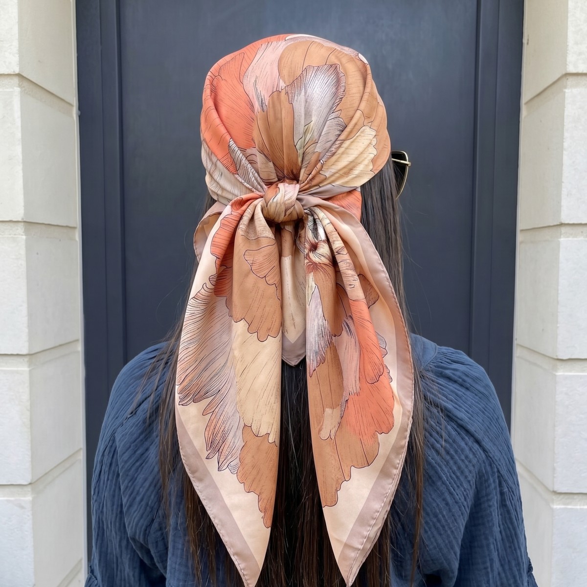 Women Silk Square Scarf Lady B - Pashmina Wrap Large avis et prix