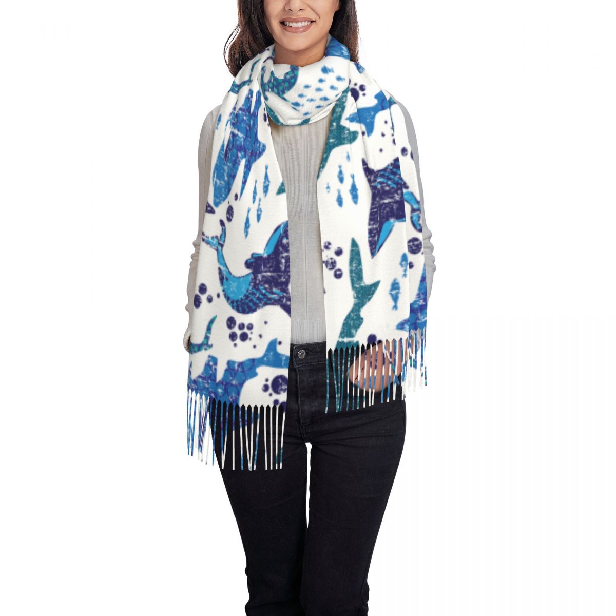Shark Underwater World Ocean S - Pashmina Wrap Large avis et prix