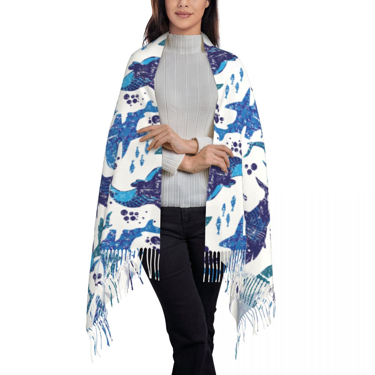 Shark Underwater World Ocean S - Pashmina Wrap Large avis et prix
