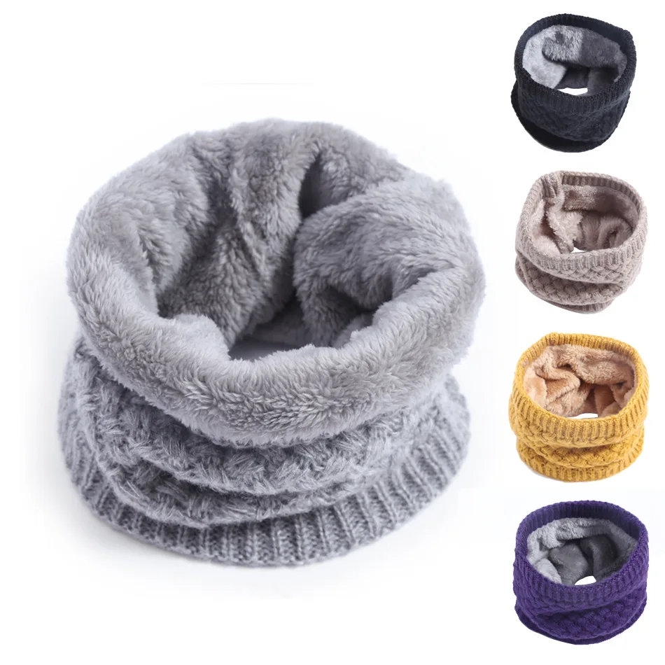 Kids Girls/Boys Winter Knitted - Infinity Scarf Knit avis et prix