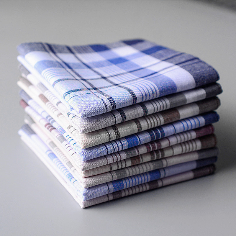 100% Cotton Handkerchief Plaid - Handkerchief Cotton Men avis et prix