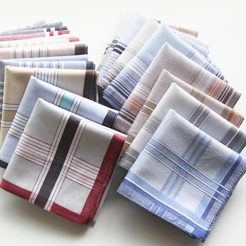 100% Cotton Handkerchief Plaid - Handkerchief Cotton Men avis et prix