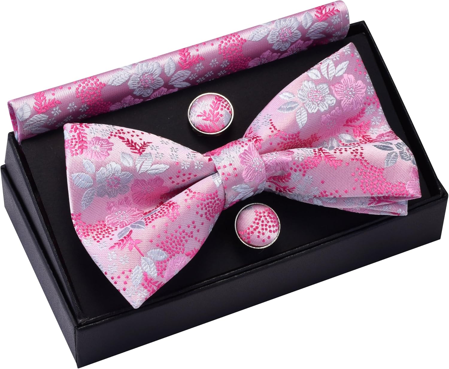 Floral Bow Tie & Handkerchief  - Bow Tie Pre Tied avis et prix