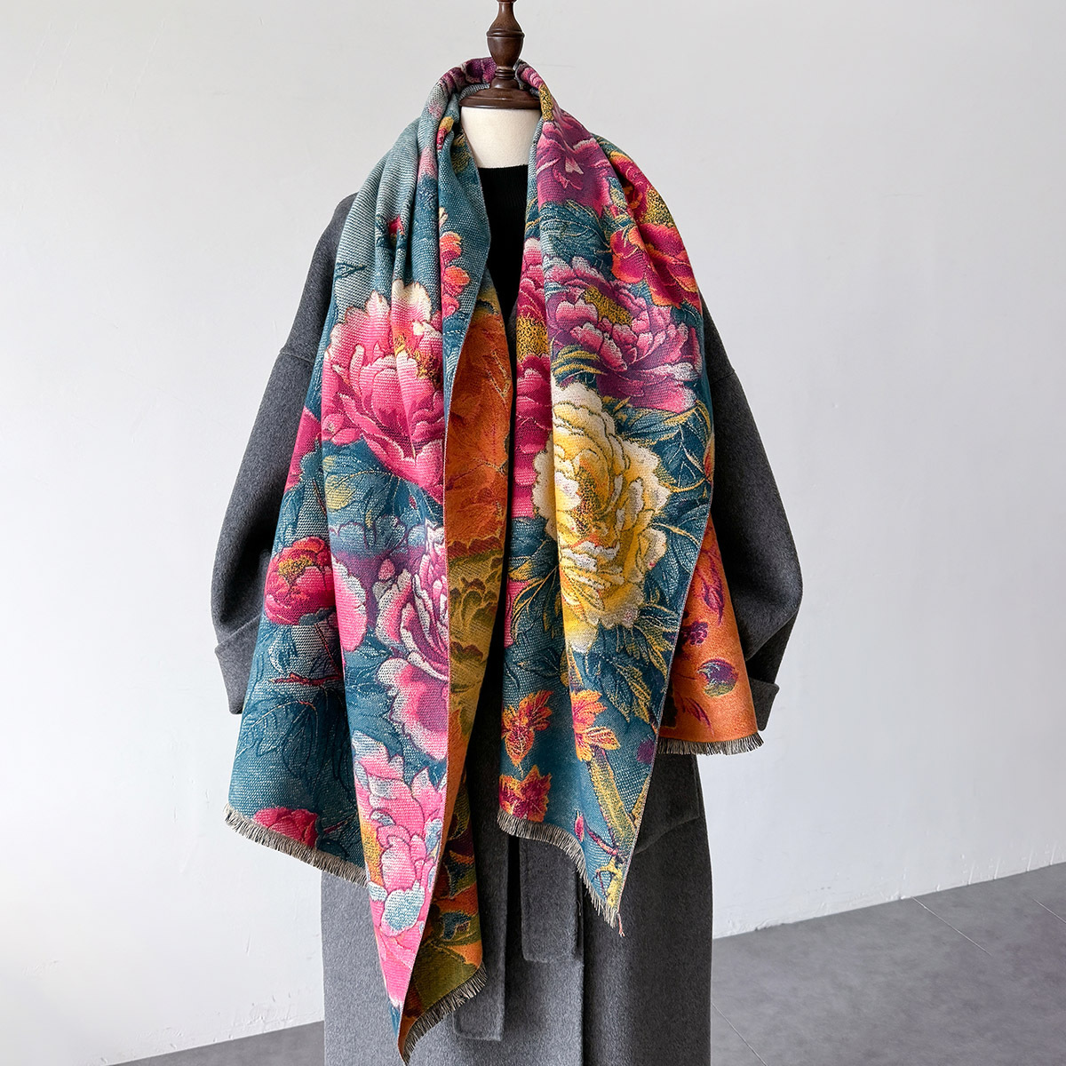 Warm Cashmere Scarf Women Shaw - Woven Scarf Blanket avis et prix