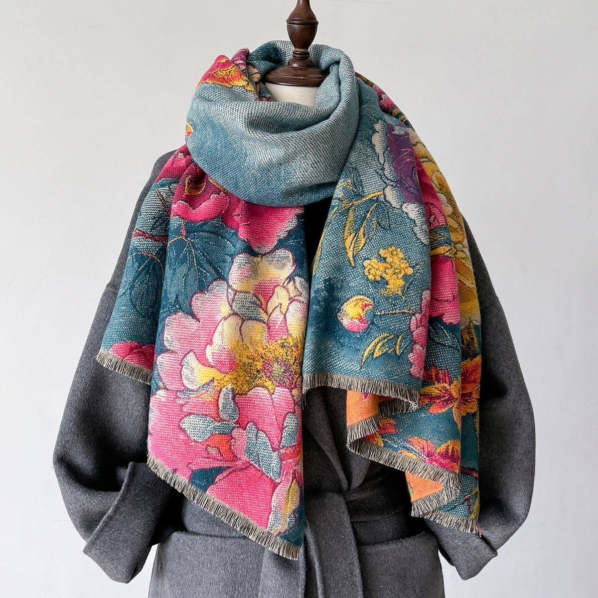 Warm Cashmere Scarf Women Shaw - Woven Scarf Blanket avis et prix