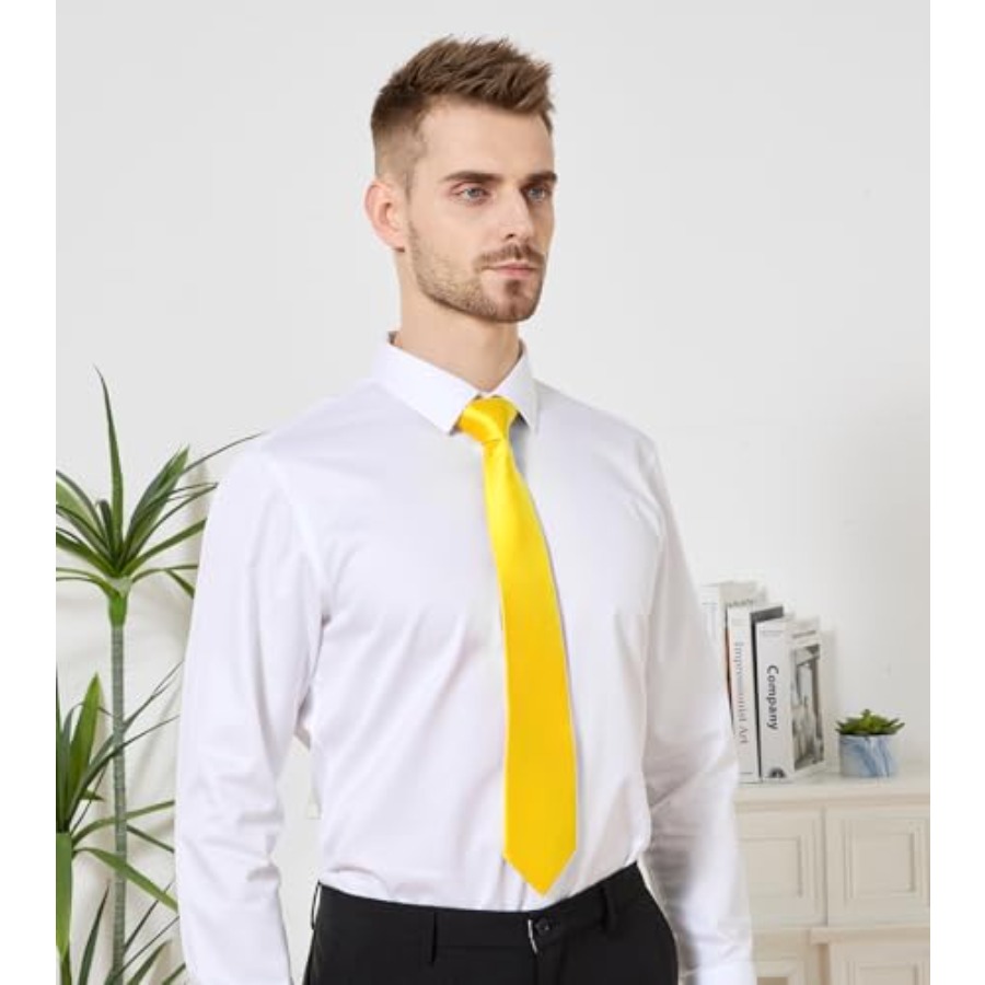 Men's Tie Set Solid Pure Color - Pocket Square Set avis et prix