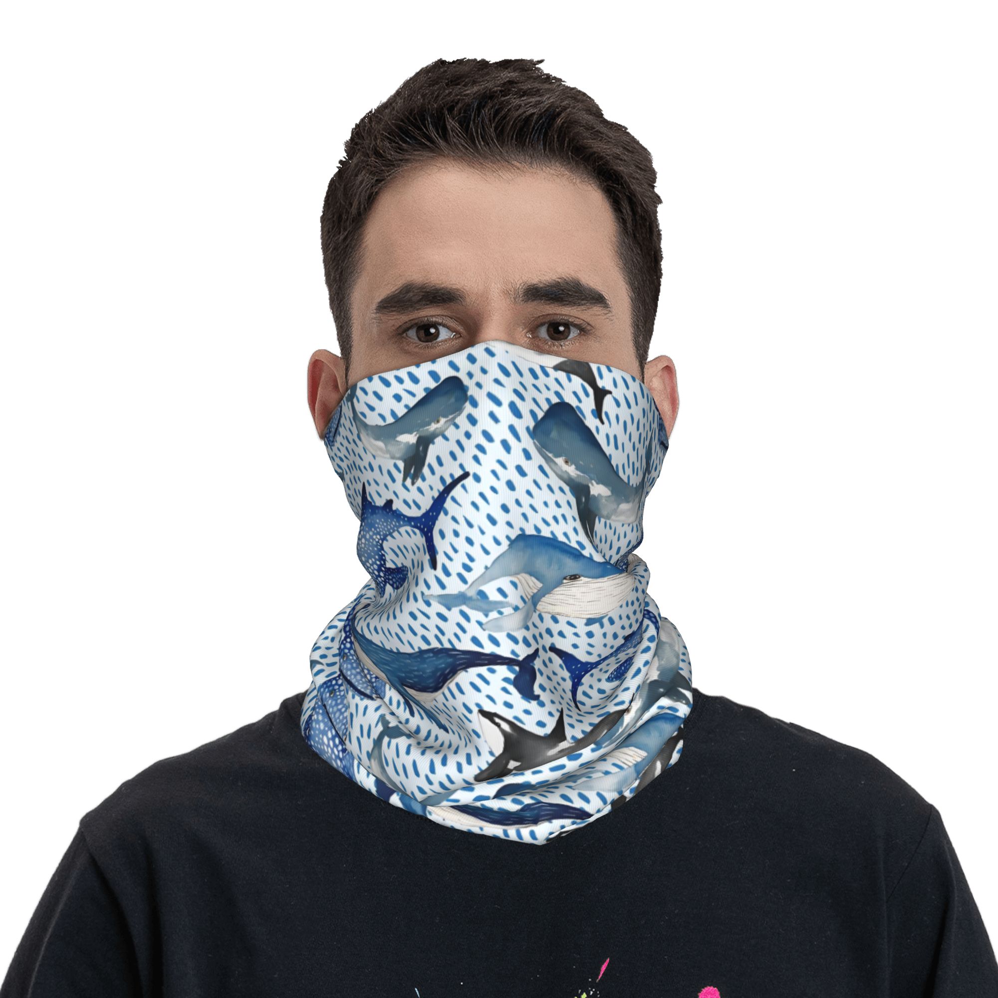 Custom Blue Watercolour Shark  - Neck Warmer Tube avis et prix