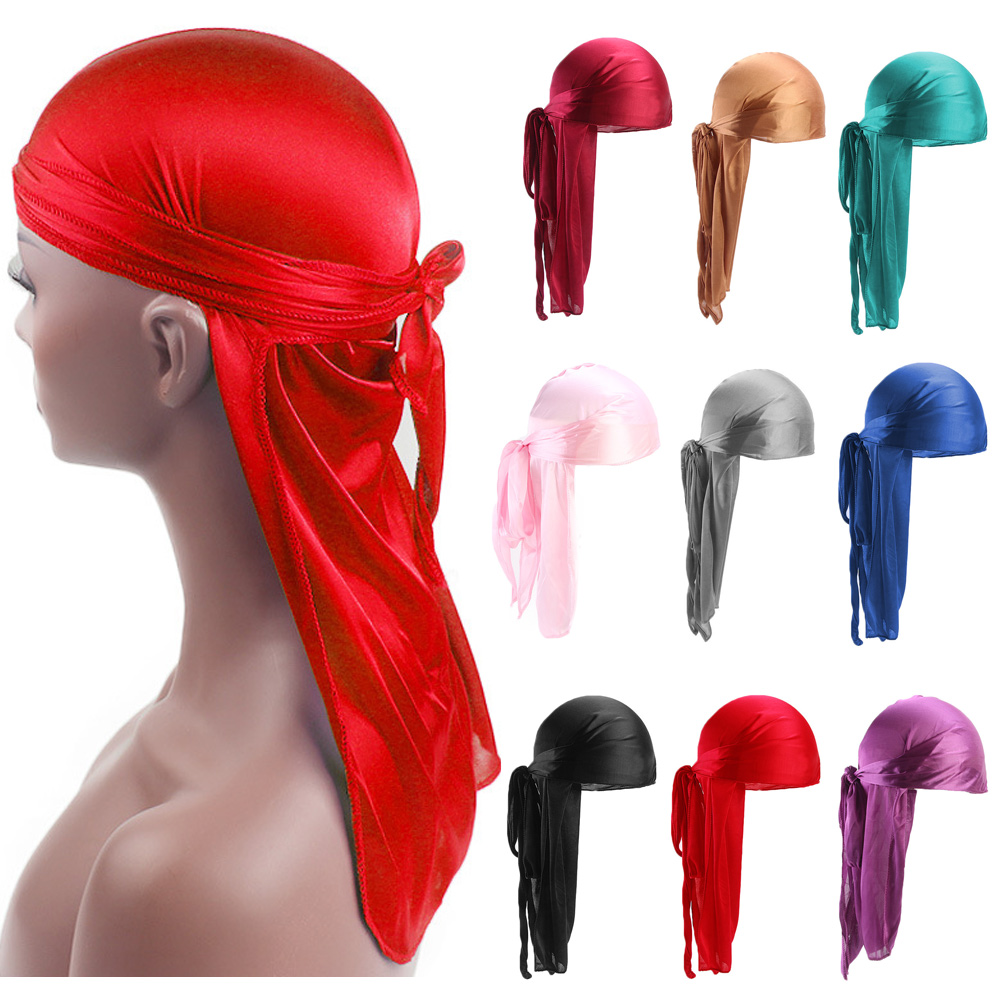 Unisex Adult Satin Long Tail D - Bandana Doo Rag avis et prix