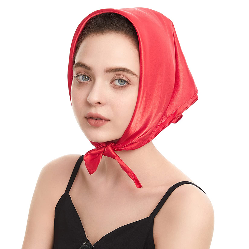 2024 New Fashion Women Satin S - Scarf Silk Square avis et prix