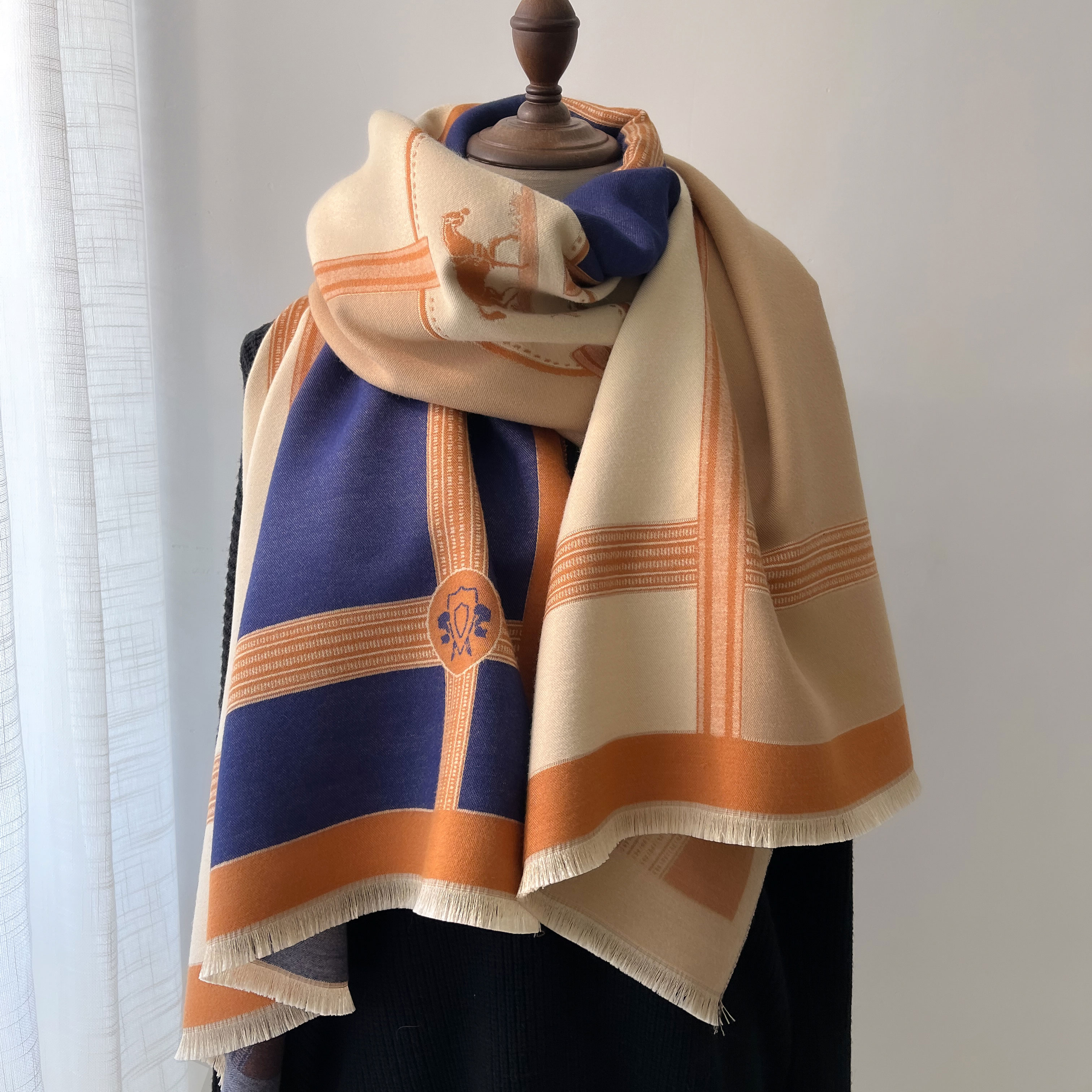 Winter Cashmere Scarf Women Lu - Woven Scarf Blanket avis et prix