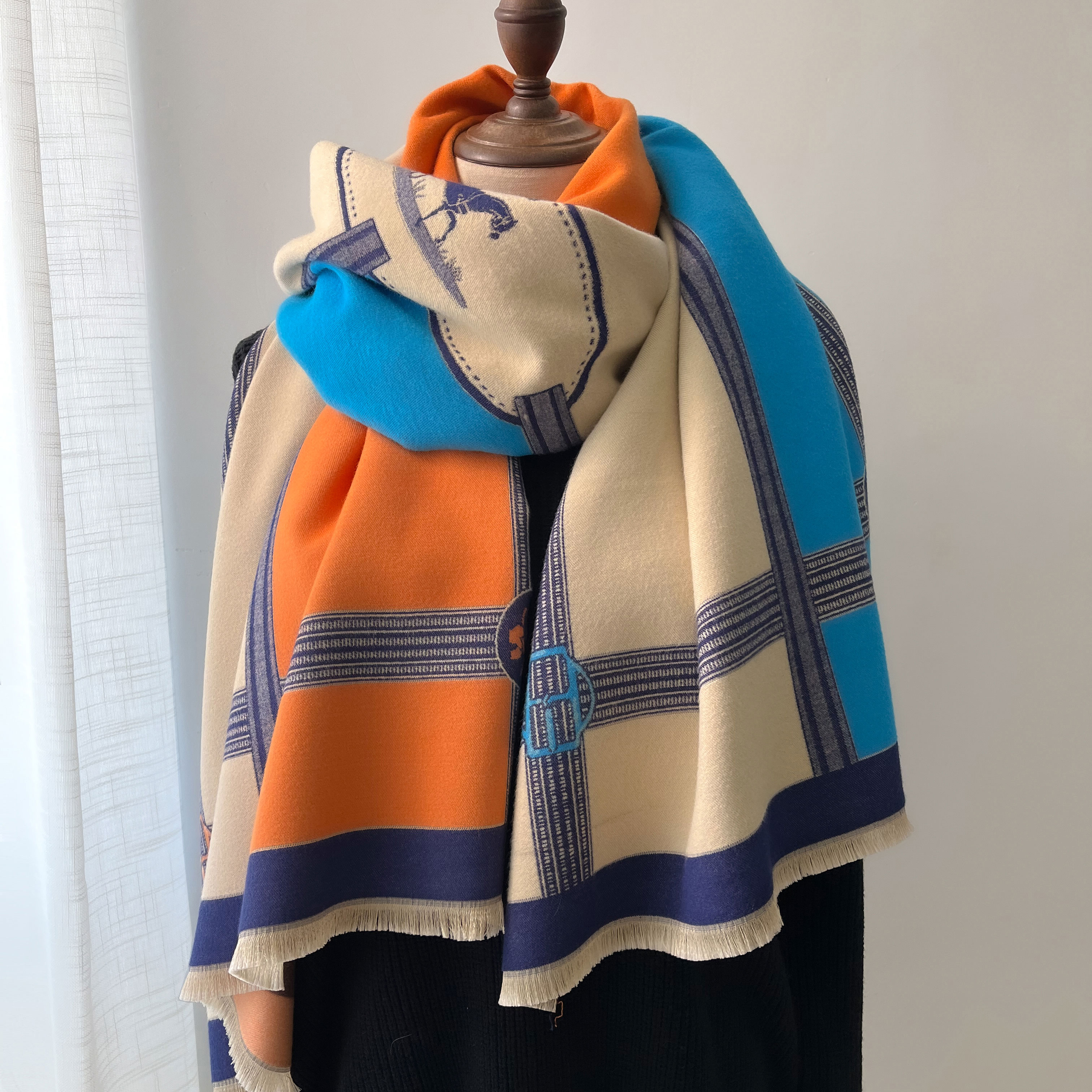 Winter Cashmere Scarf Women Lu - Woven Scarf Blanket avis et prix