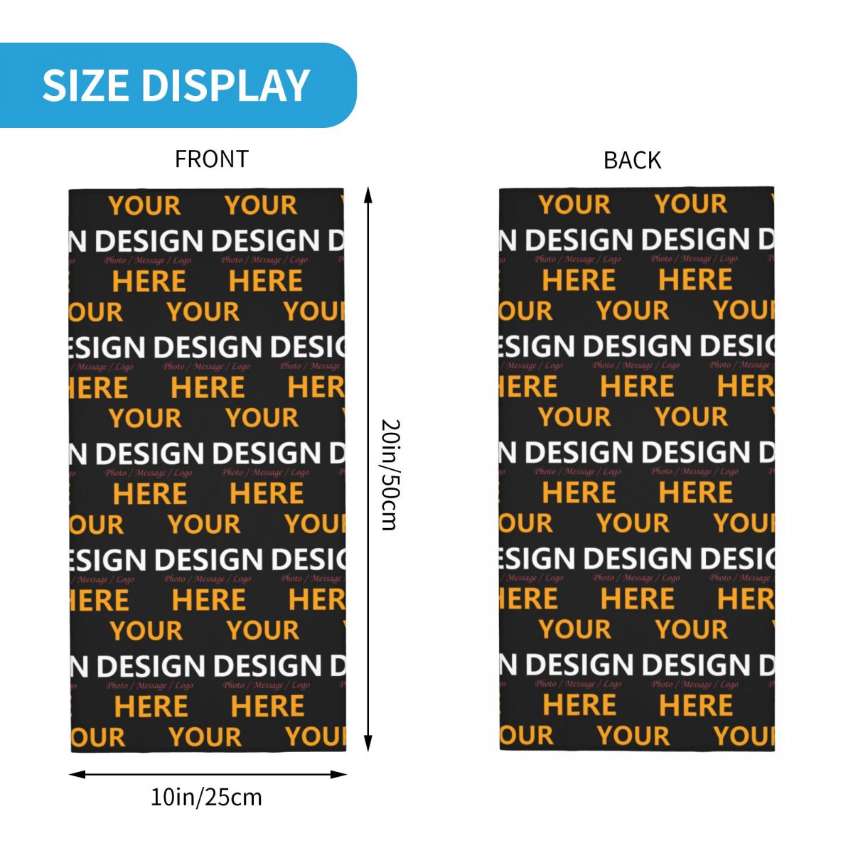 Custom Your Design Here Bandan - Neck Warmer Tube avis et prix