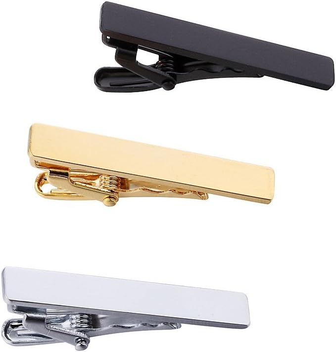 Men's Skinny Tie Clip Set 3 To - Tie Clip Silver avis et prix