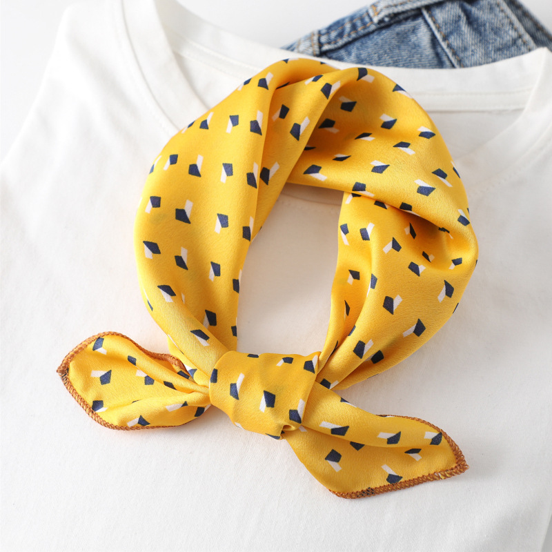 Women scarf  50*50cm Square Sk - Silk Tie Striped avis et prix