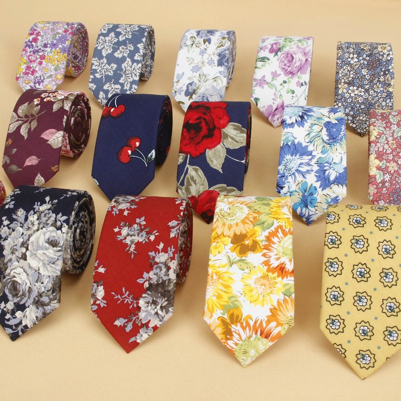 Brand New Floral Tie for Men's - Skinny Tie Men avis et prix