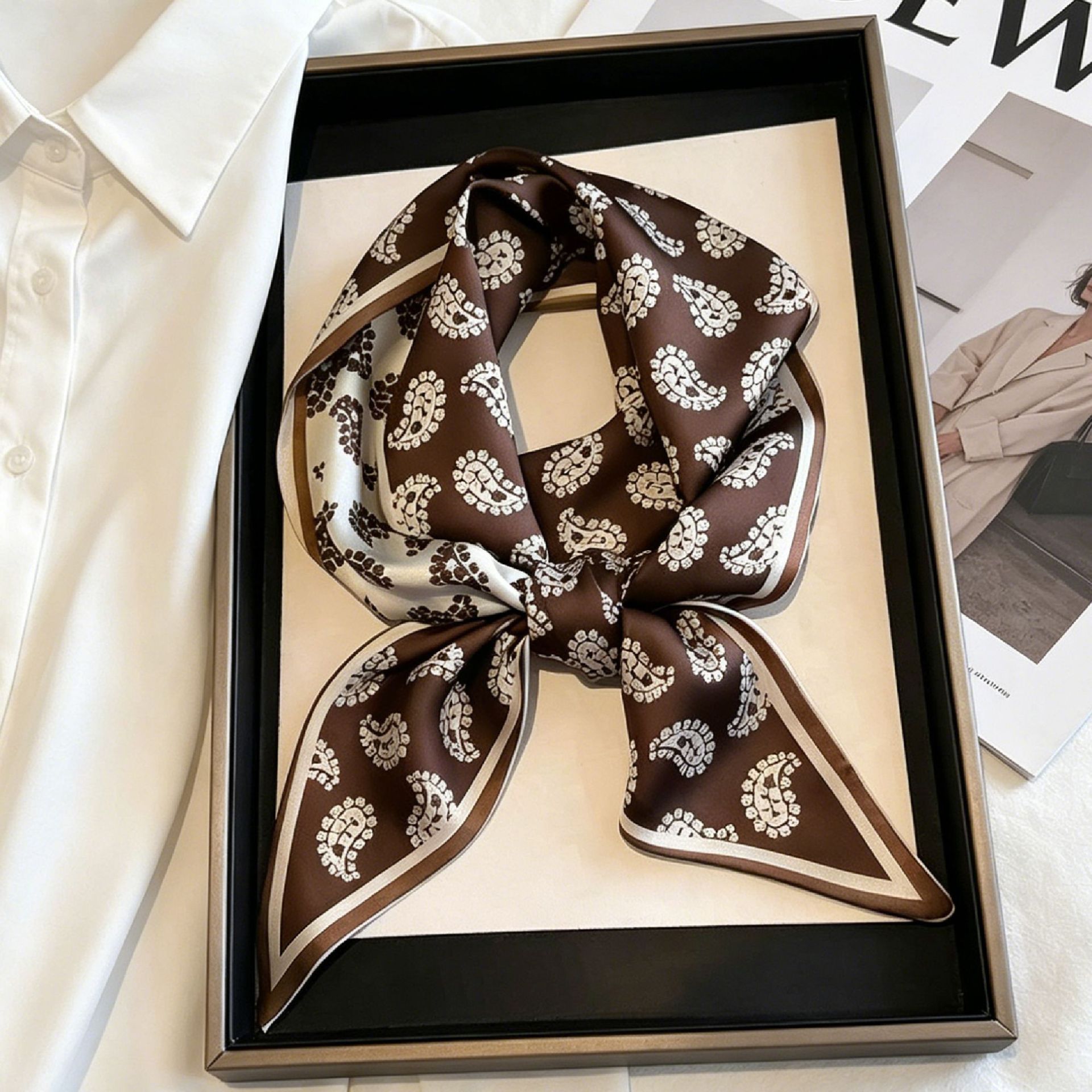 Luxury Long Neckerchief Skinny - Face Scarf Mask avis et prix