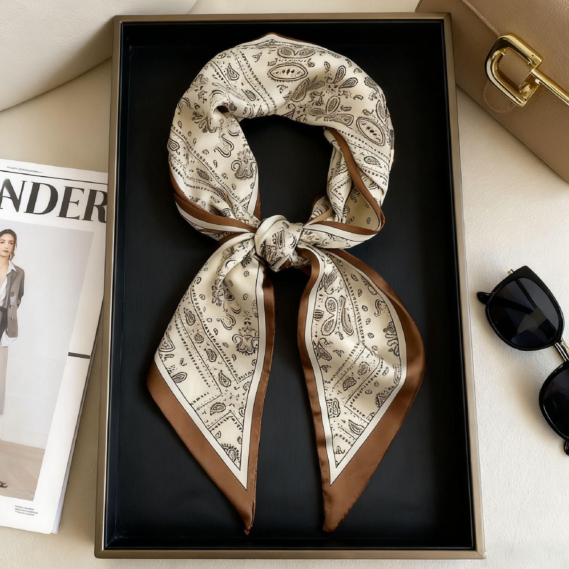 Luxury Long Neckerchief Skinny - Face Scarf Mask avis et prix