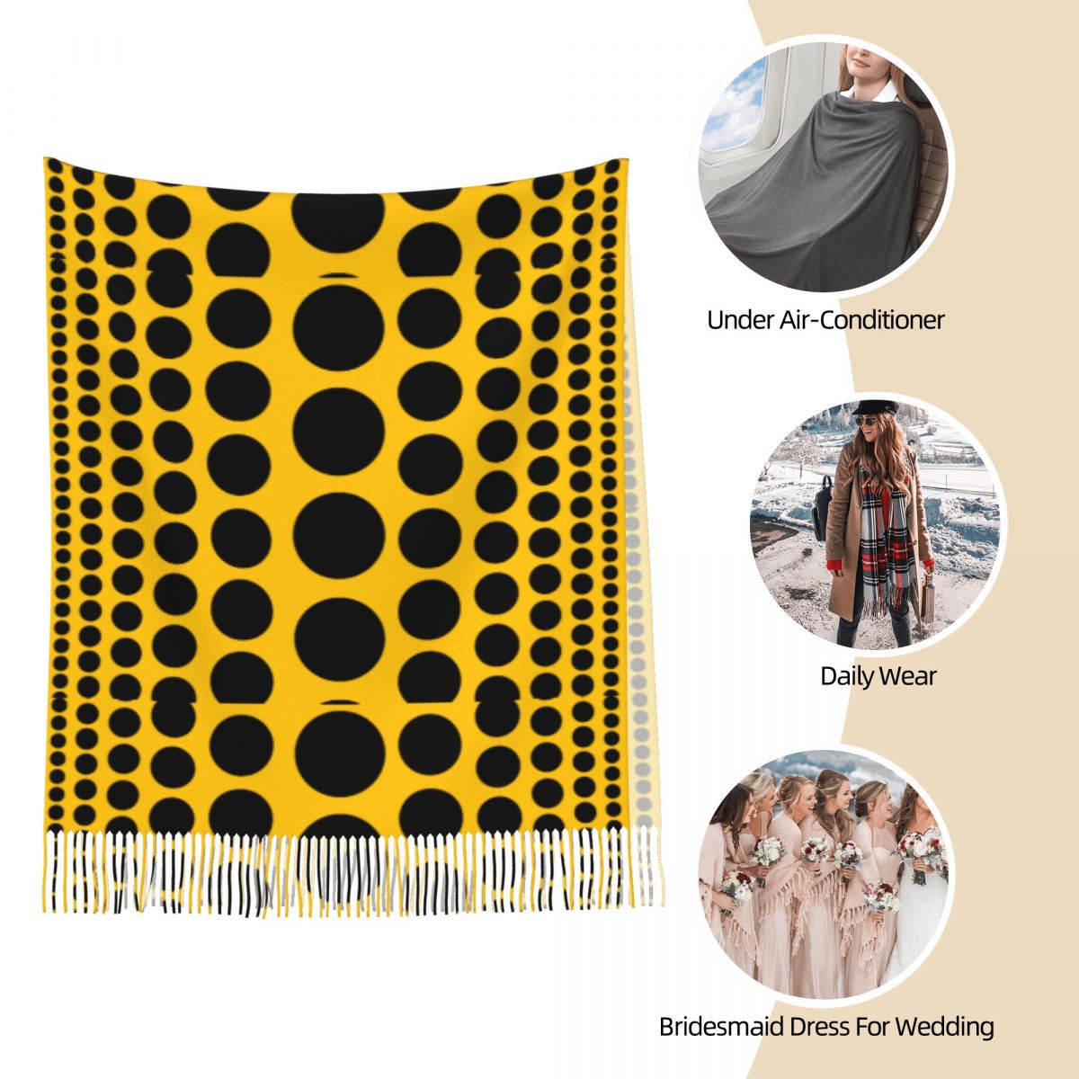 Infinity Polka Dots Scarf for  - Infinity Scarf Knit avis et prix