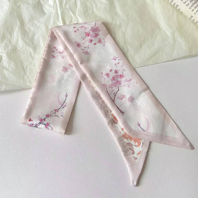 Fashion Women Silk Satin Skinn - Ascot Neck Scarf avis et prix