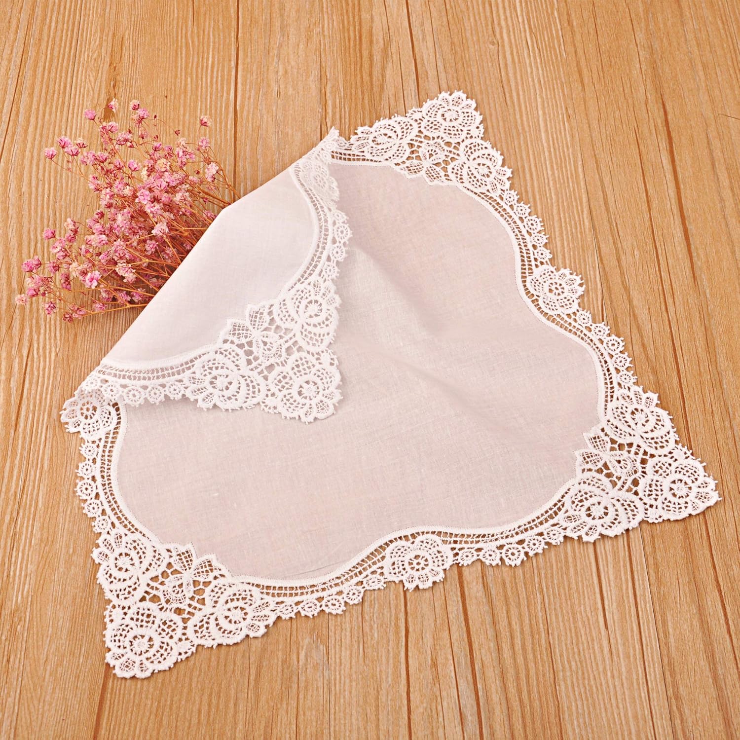 White Wedding Handkerchief Pur - Handkerchief Cotton Men avis et prix