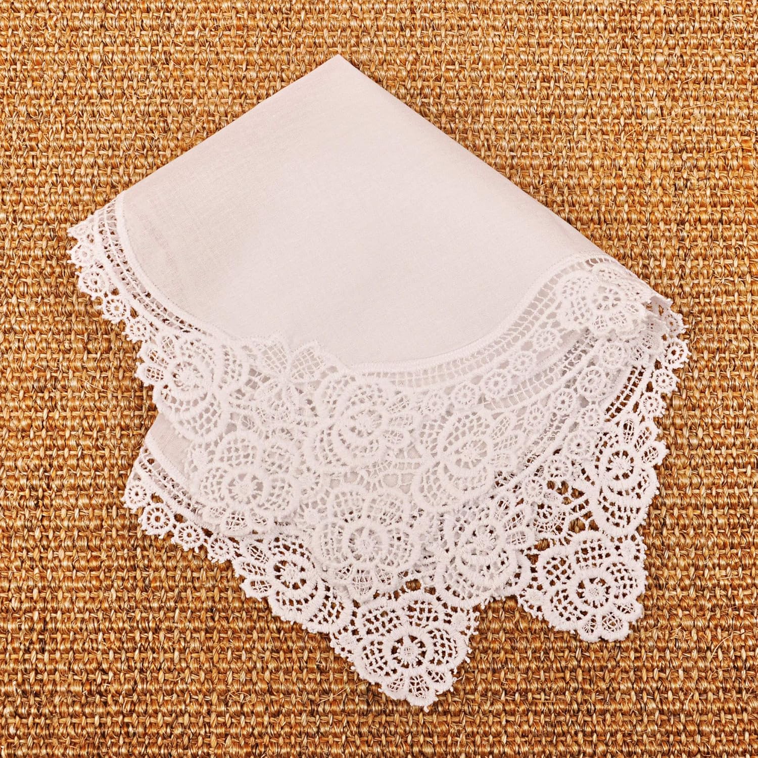 White Wedding Handkerchief Pur - Handkerchief Cotton Men avis et prix
